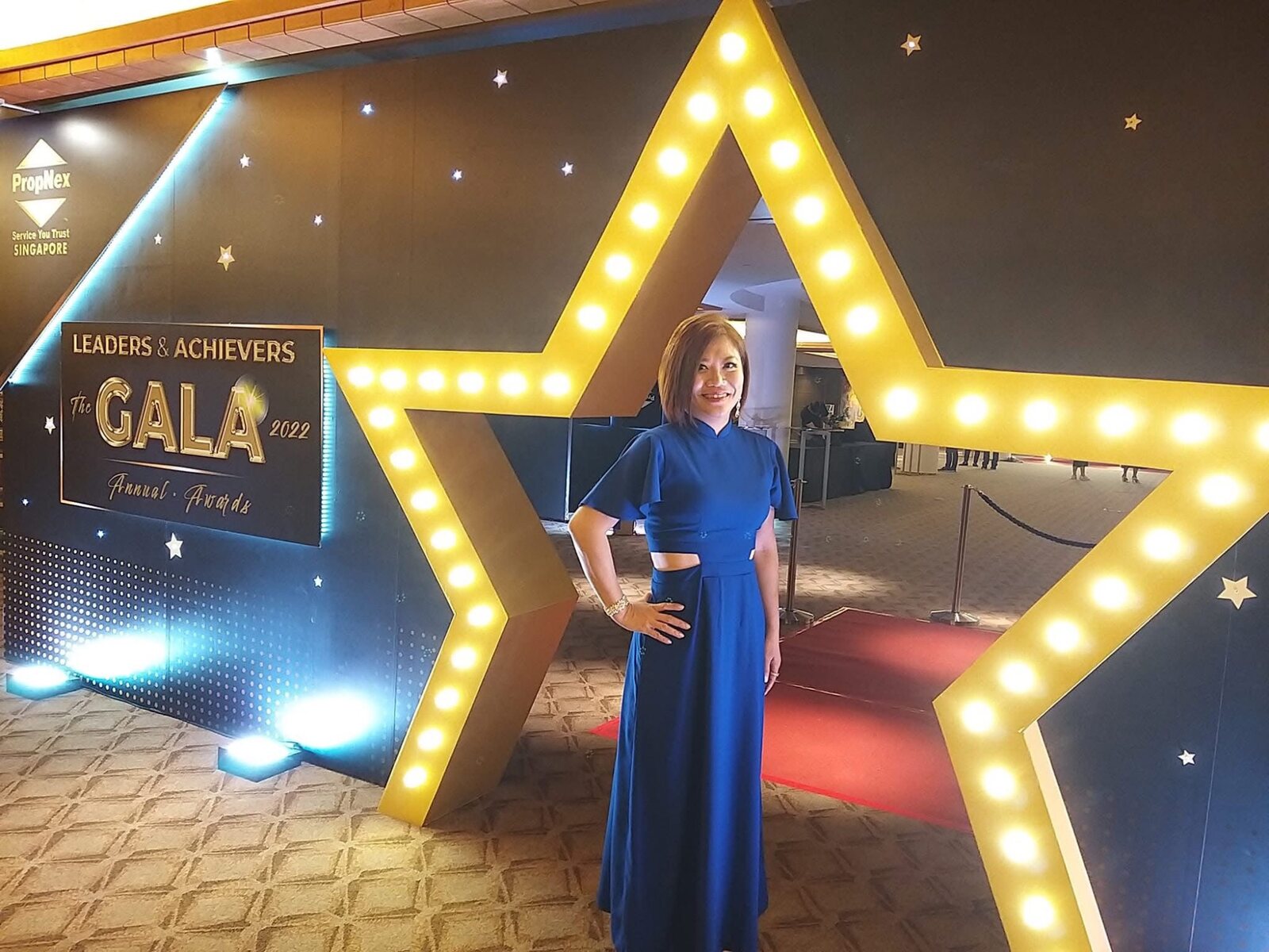 Karen Lim at the PropNex Leaders and Achievers gala