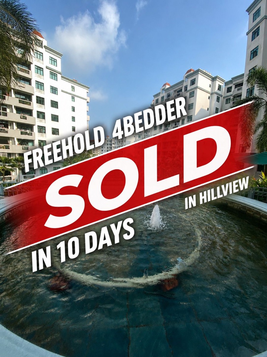 Freehold 4-bedroom condo, Hillview — Sold in 10 days